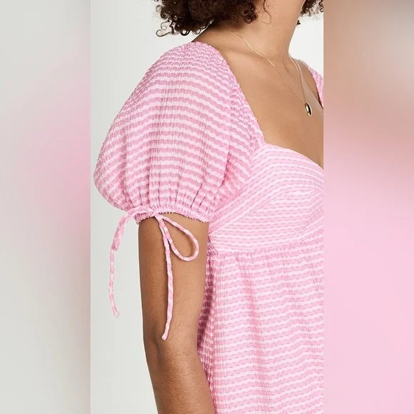 Amanda Uprichard Sicily Dress in Piquette Pink - Picture 16 of 16